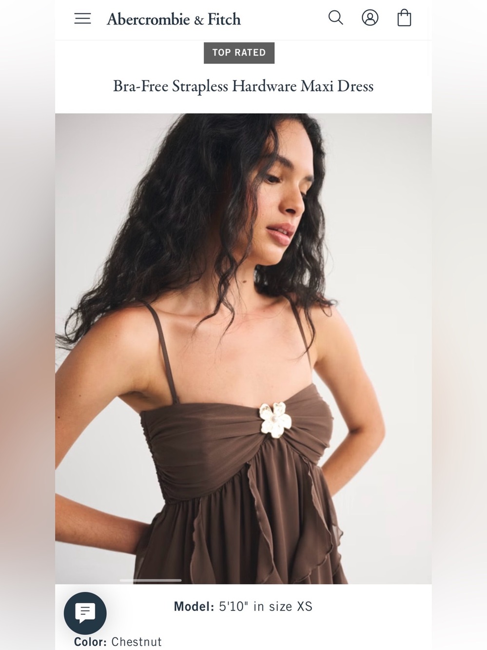 Abercrombie & Fitch Bra Free Strapless Maxi Dress - Picture 5 of 9
